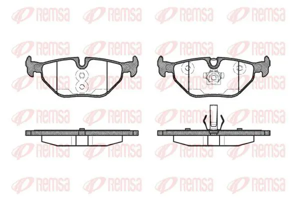 Handler.Part Brake pad set, disc brake KAWE 026540 2