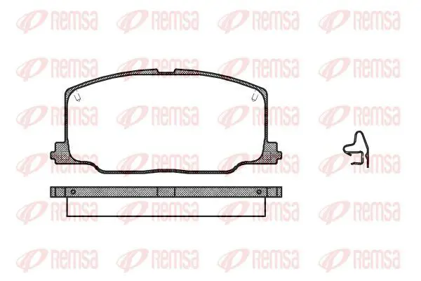 Handler.Part Brake pad set, disc brake KAWE 026804 2