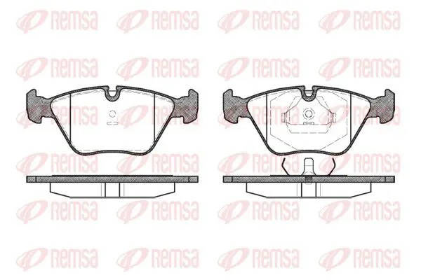 Handler.Part Brake pad set, disc brake KAWE 027000 2