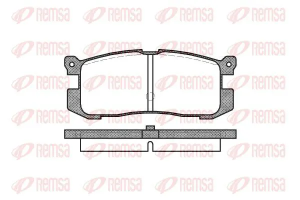 Handler.Part Brake pad set, disc brake KAWE 027200 2