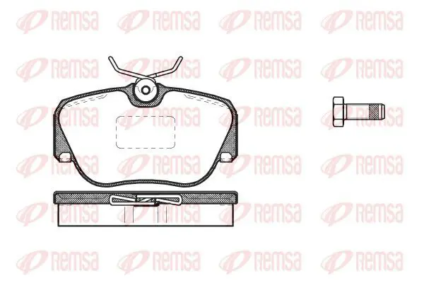 Handler.Part Brake pad set, disc brake KAWE 028400 2