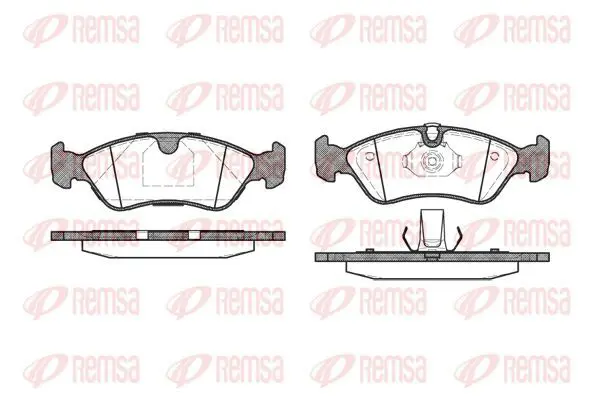 Handler.Part Brake pad set, disc brake KAWE 028650 2