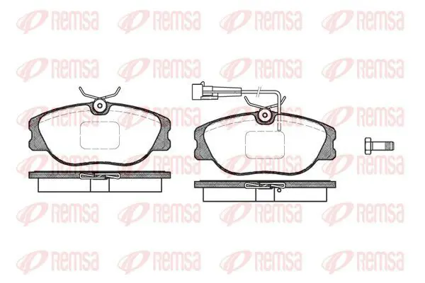 Handler.Part Brake pad set, disc brake KAWE 030531 2