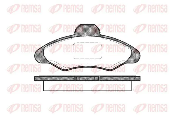 Handler.Part Brake pad set, disc brake KAWE 033100 2