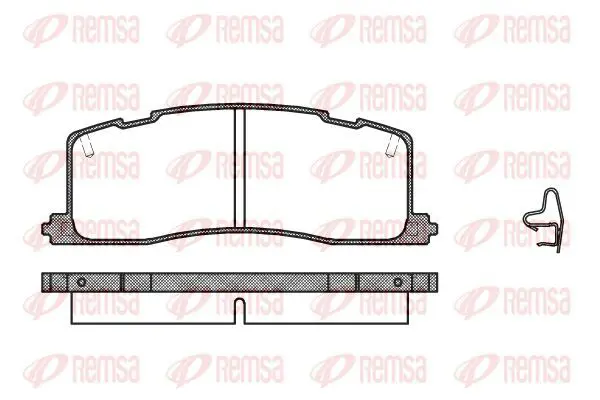 Handler.Part Brake pad set, disc brake KAWE 036700 2