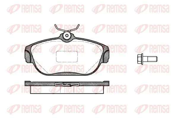 Handler.Part Brake pad set, disc brake KAWE 036800 2