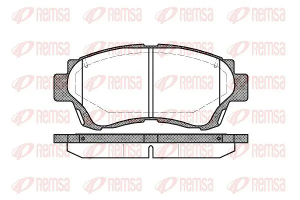 Handler.Part Brake pad set, disc brake KAWE 037000 2