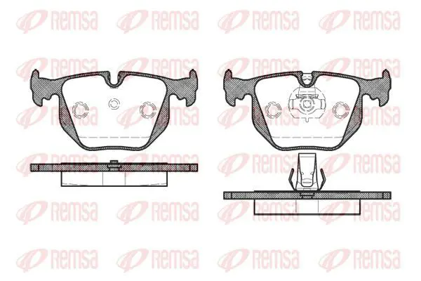 Handler.Part Brake pad set, disc brake KAWE 038130 2