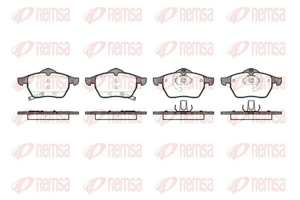 Handler.Part Brake pad set, disc brake KAWE 039032 2