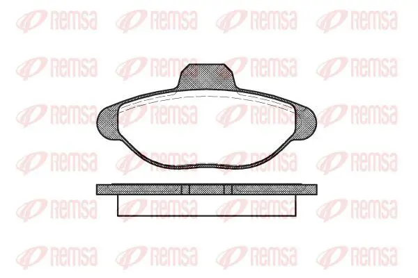 Handler.Part Brake pad set, disc brake KAWE 041400 2