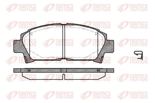 Handler.Part Brake pad set, disc brake KAWE 042702 2