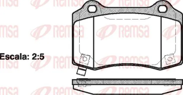 Handler.Part Brake pad set, disc brake KAWE 043454 2