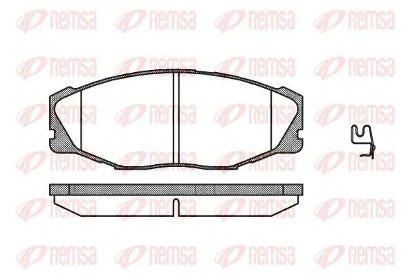 Handler.Part Brake pad set, disc brake KAWE 044304 2