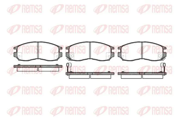 Handler.Part Brake pad set, disc brake KAWE 046002 2