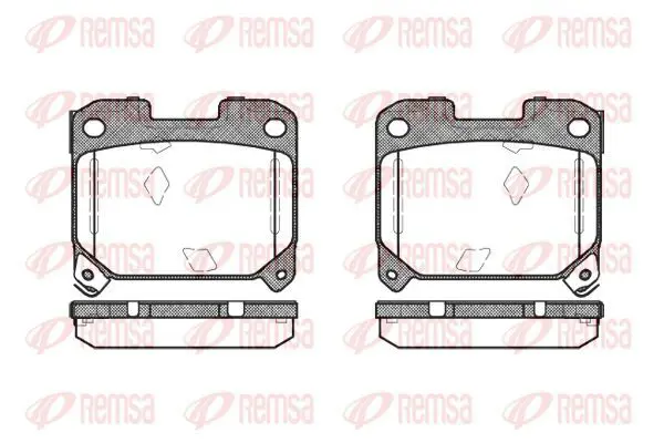 Handler.Part Brake pad set, disc brake KAWE 047504 2