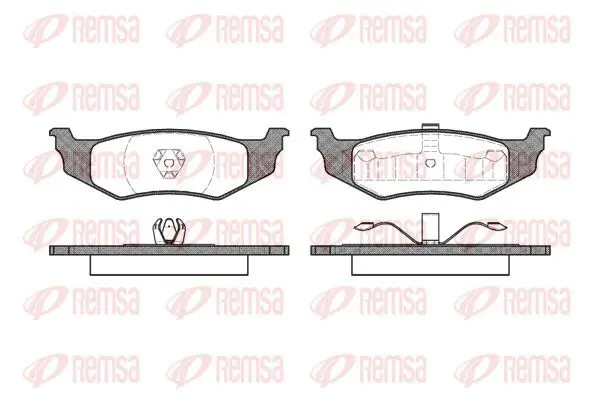 Handler.Part Brake pad set, disc brake KAWE 048200 2