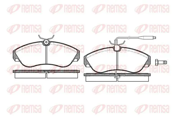 Handler.Part Brake pad set, disc brake KAWE 048702 2