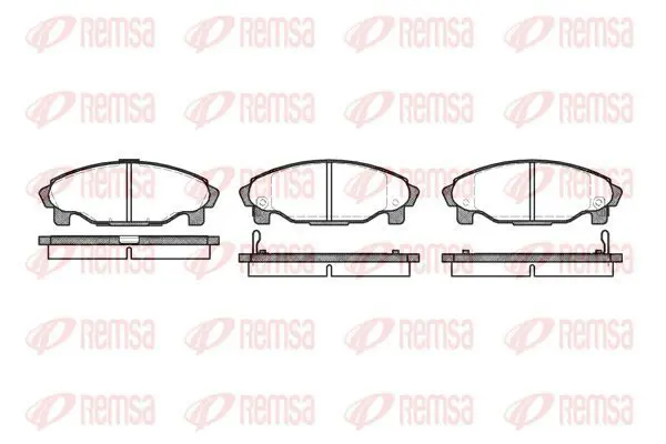 Handler.Part Brake pad set, disc brake KAWE 050102 2