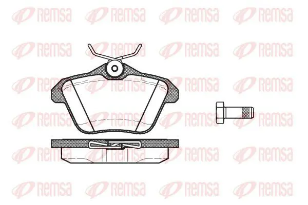 Handler.Part Brake pad set, disc brake KAWE 058110 2