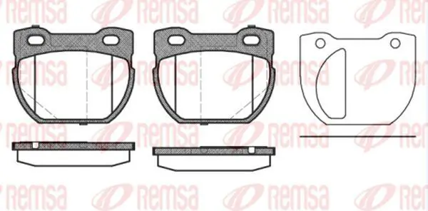 Handler.Part Brake pad set, disc brake KAWE 058420 2