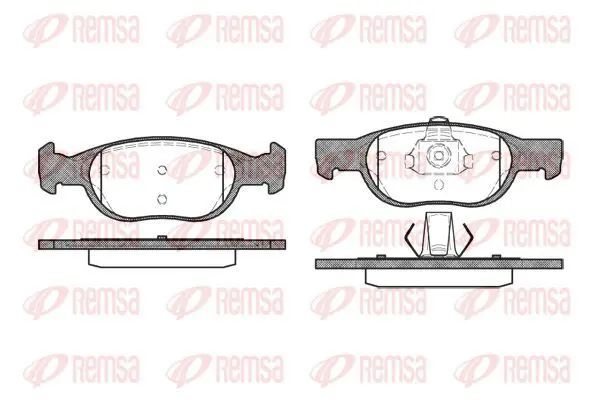 Handler.Part Brake pad set, disc brake KAWE 058810 2