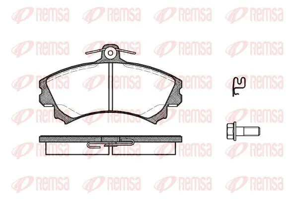 Handler.Part Brake pad set, disc brake KAWE 059021 2