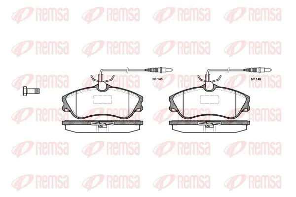 Handler.Part Brake pad set, disc brake KAWE 063404 2