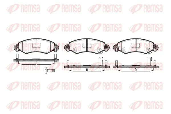 Handler.Part Brake pad set, disc brake KAWE 070212 2