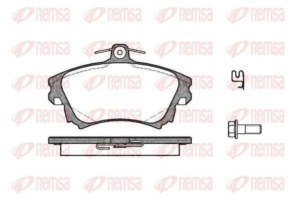 Handler.Part Brake pad set, disc brake KAWE 070802 2