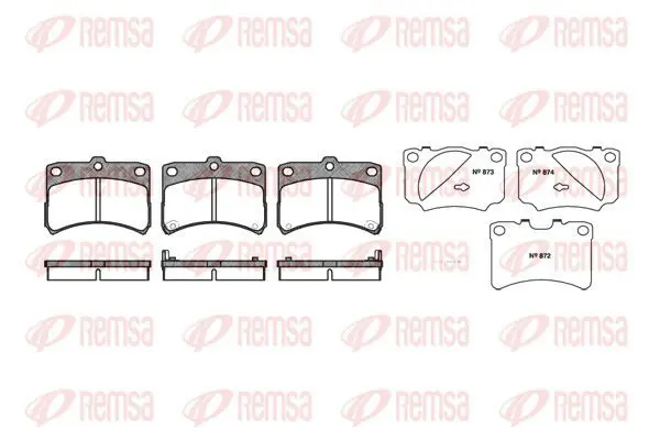 Handler.Part Brake pad set, disc brake KAWE 072302 2