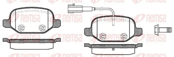 Handler.Part Brake pad set, disc brake KAWE 072702 2