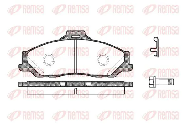 Handler.Part Brake pad set, disc brake KAWE 073001 2