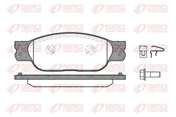 Handler.Part Brake pad set, disc brake KAWE 073110 2