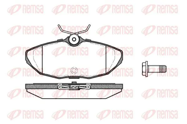 Handler.Part Brake pad set, disc brake KAWE 073200 2