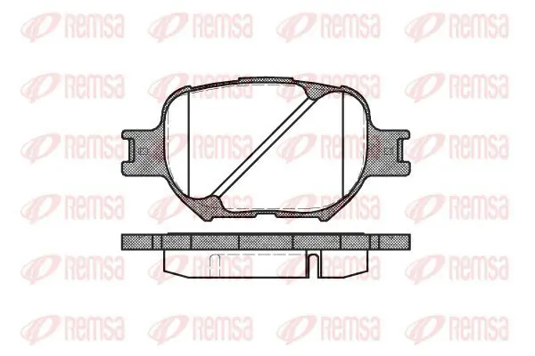 Handler.Part Brake pad set, disc brake KAWE 074200 2