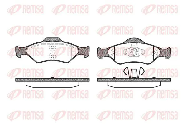 Handler.Part Brake pad set, disc brake KAWE 076500 2