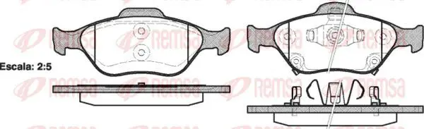 Handler.Part Brake pad set, disc brake KAWE 076612 2