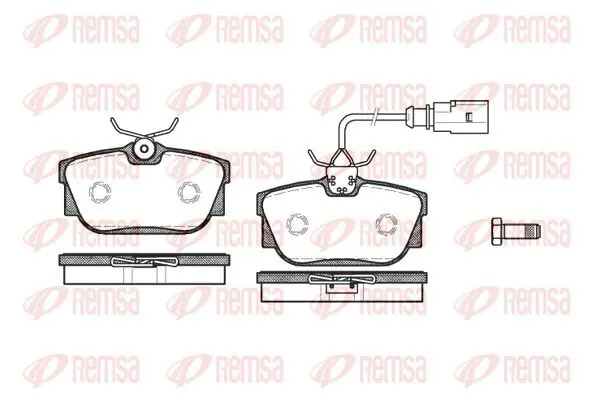 Handler.Part Brake pad set, disc brake KAWE 076701 2