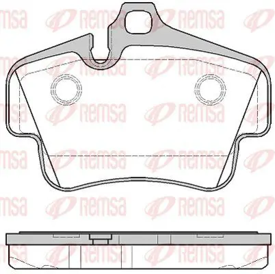 Handler.Part Brake pad set, disc brake KAWE 077330 2