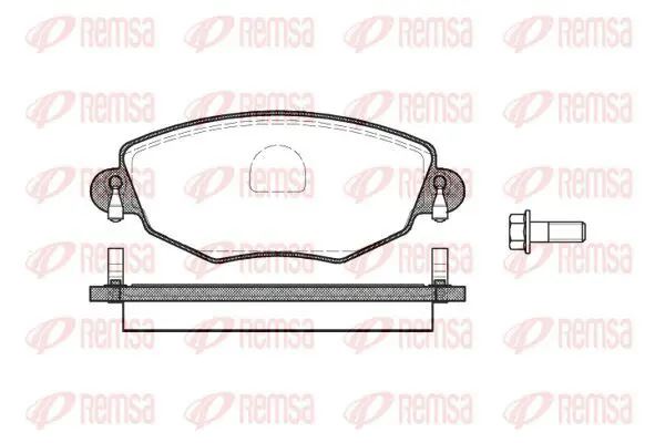 Handler.Part Brake pad set, disc brake KAWE 077600 2