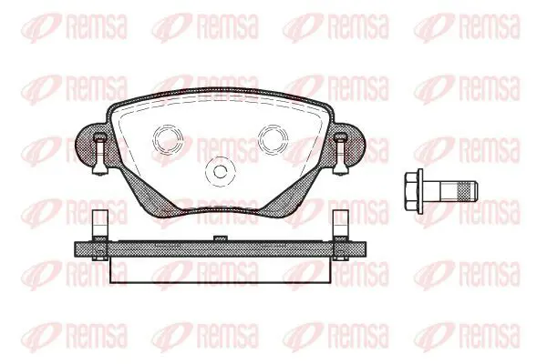 Handler.Part Brake pad set, disc brake KAWE 077700 2