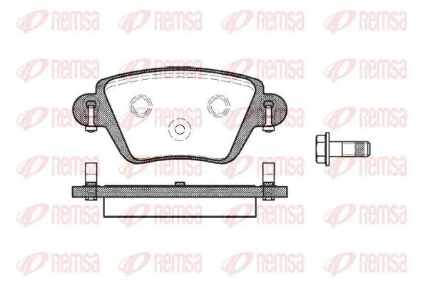 Handler.Part Brake pad set, disc brake KAWE 077710 2