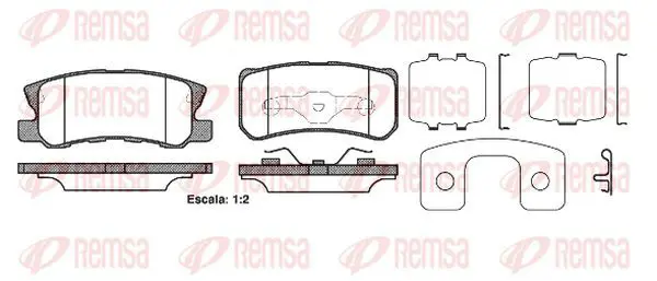 Handler.Part Brake pad set, disc brake KAWE 080322 2