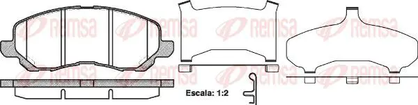 Handler.Part Brake pad set, disc brake KAWE 080431 2