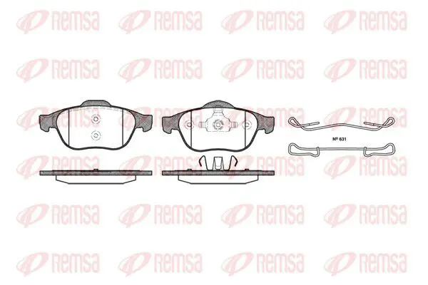 Handler.Part Brake pad set, disc brake KAWE 084300 2