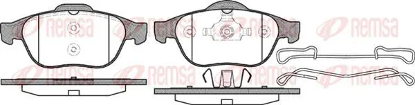 Handler.Part Brake pad set, disc brake KAWE 084310 2