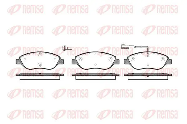 Handler.Part Brake pad set, disc brake KAWE 086001 2