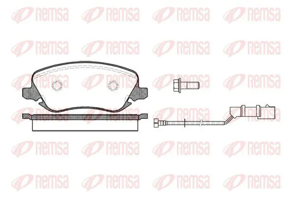 Handler.Part Brake pad set, disc brake KAWE 087902 2