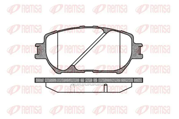 Handler.Part Brake pad set, disc brake KAWE 088400 2