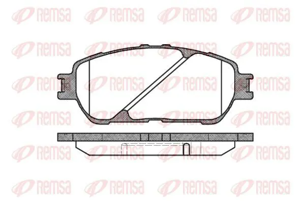 Handler.Part Brake pad set, disc brake KAWE 089800 2